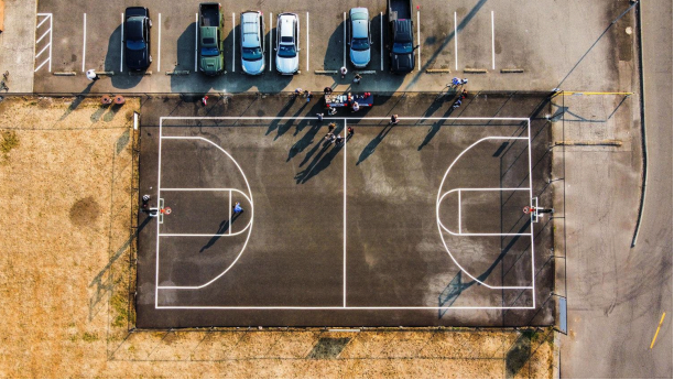 Foundation Celebrates Renovated Centralia Middle School Outdoor Basketball Court, Thanks Partners